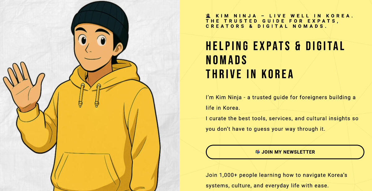 KIM NINJA – Live Well in Korea. The Trusted Guide for Expats, Creators ...